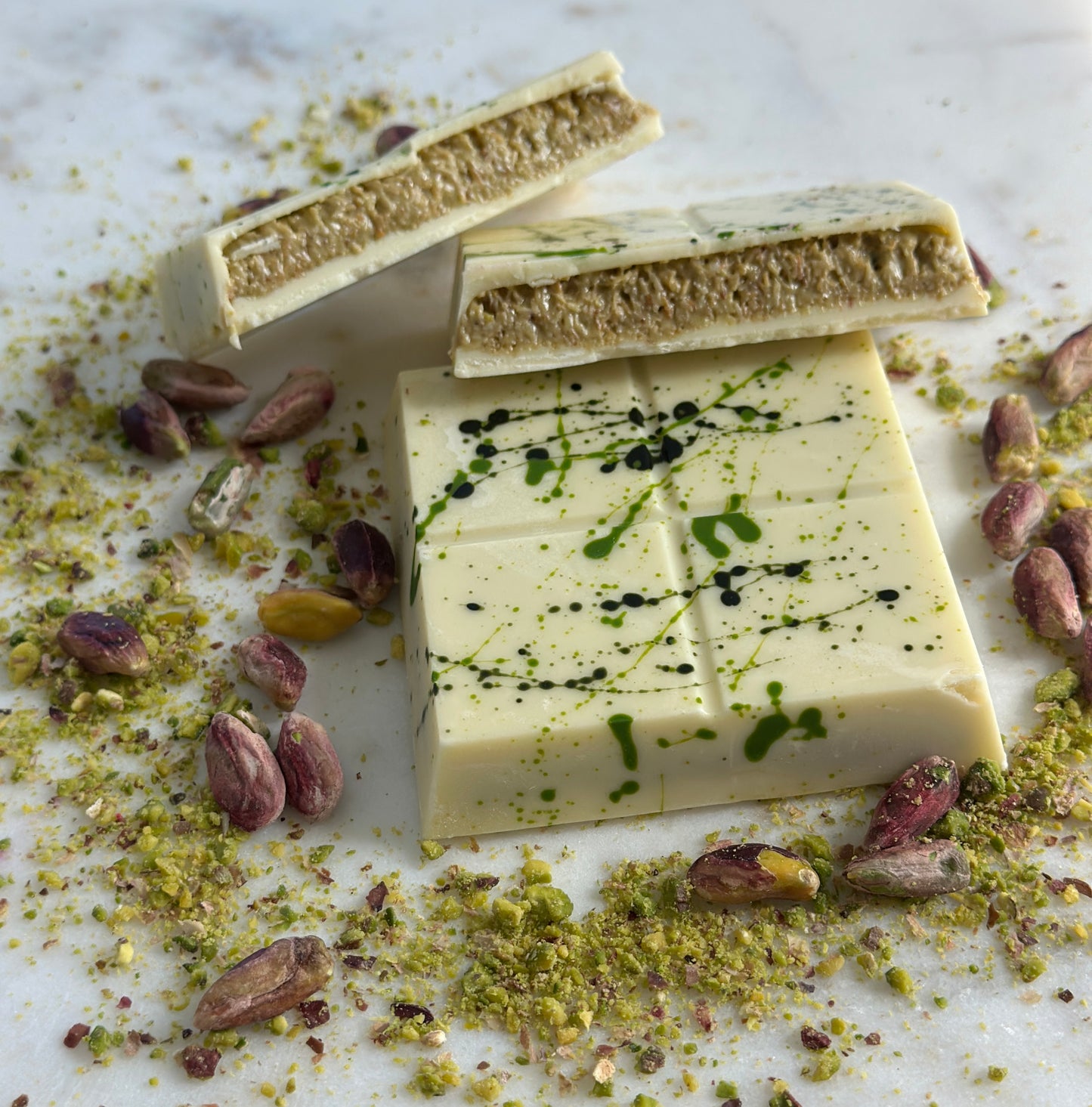 Dubai Collection Chocolate Squares – Milk, Dark, Ruby, White Pistachio Bars, Luxury Gourmet Handmade Chocolate